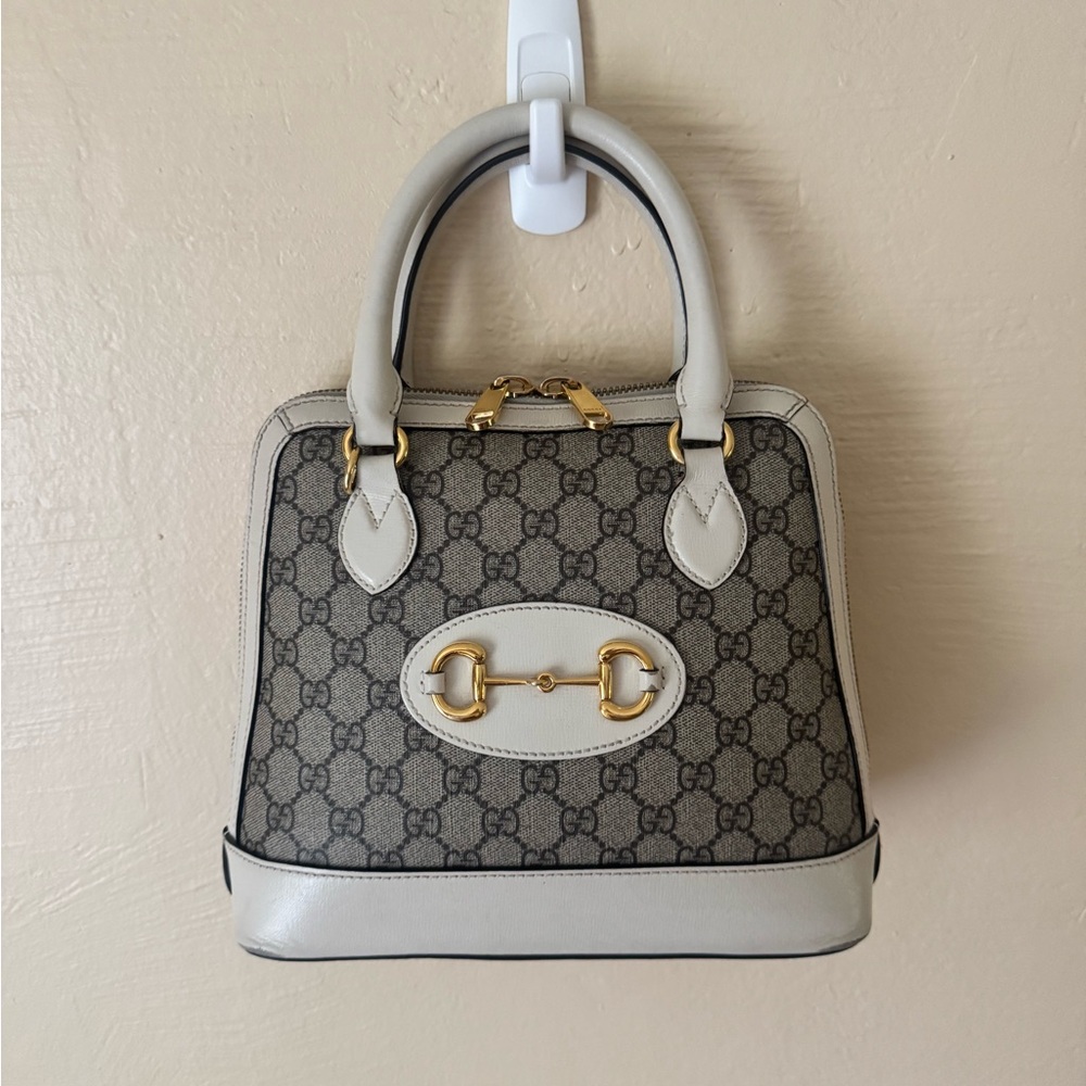 [COA] Gucci Horsebit 1955 Monogram Small Top Handle Bag